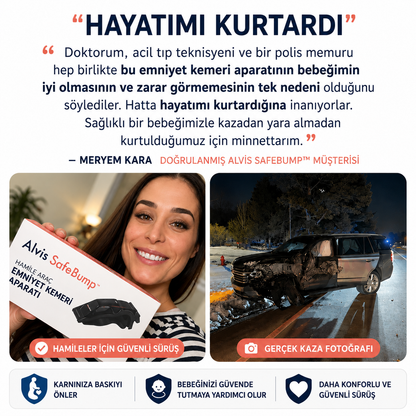 Alvis SafeBump™ - Hamile Araç Emniyet Kemeri Aparatı
