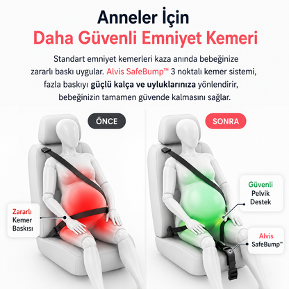 Alvis SafeBump™ - Hamile Araç Emniyet Kemeri Aparatı