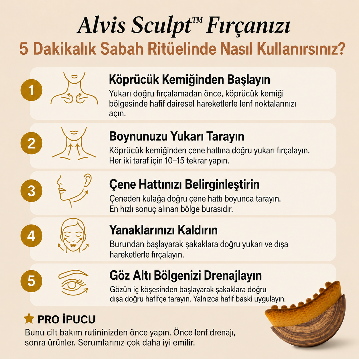 Alvis Sculpt™ - Lenfatik Yüz & Gıdı Fırçası